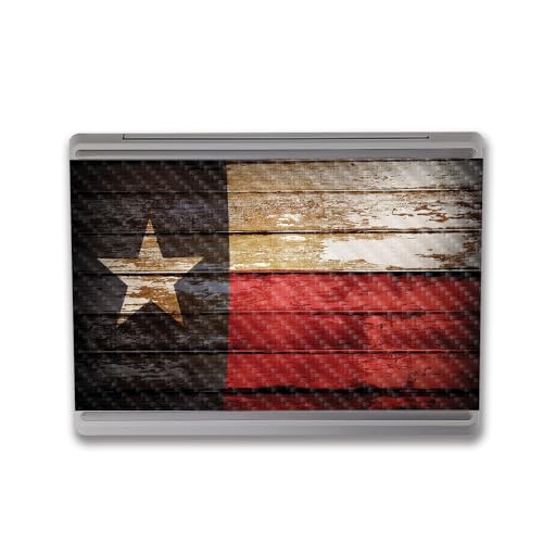 Image of MightySkins Carbon Fiber Skin Compatible with Microsoft Surface Laptop Go 3 (2023) Full Wrap Kit - Texas Shiplap | Protective, Durable Textured Carbon Fiber Finish | Made in The USA