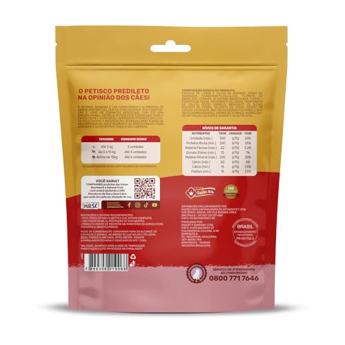 Bifinho Baw Waw para Cães Sabor Carne 500g