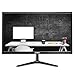 Produktbild 21,5-Zoll-60-Hz-Flach-LCD-Monitor Full HD 1080P Flimmerfreie HDMI-VGA-Einbaulautsprecher mit Blendschutz, Schreibtischmonitor Metallschwarzer schmaler Blenden-Breitbildschirm, JOHNWILL