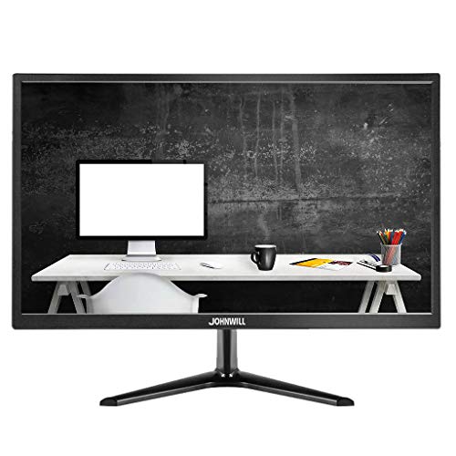 Johnwill - Monitor de 21,5 Pulgadas (1920 x 1080 Full HD, 4 ms, 60 Hz, HDMI, frecuencia de Imagen VGA), Color Negro