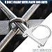 Hihaha Round U Bolt Clamp/Muffler Exhaust Clamps for Car RV Truck Boat/Durable Mild Steel 2.5