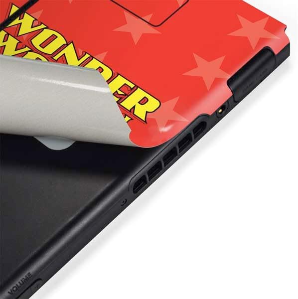Skinit Decal Gaming Skin Compatible with Nintendo Switch Bundle - Officially Licensed DC Comics Wonder Woman Logo Design