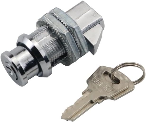 Zinc Alloy Press Type Cylindrical Electrical Cabinet Collision Lock Commercial Industrial Activities Multi Specification(Matte no Lock)