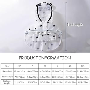   Dog-Clothes-Waterproof-Quick-Drying-Puppy-Raincoat-with-Hood-and-Leash-Hole-Cute-Hooded-Rain-Poncho-Gear-for-Small-Medium-Large-Dogs-Dot-Small