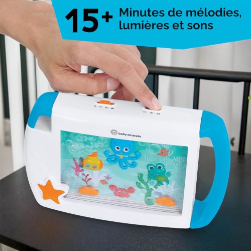 Baby Einstein on-The-Go Sea Dreams Soother, Aquarium Bébé Portable, Veilleuse Bébé Musicale et Lumineuse avec Bruit Blanc, Attache Poussette, Idéale pour Voyages, 0+ Mois – vue 6
