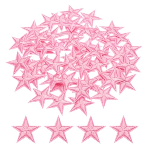 QUARKZMAN Petits Patchs Écusson Thermocollants En Fer à Coudre Écussons Appliqués Pour Embellir Vêtement Réparer Les Sacs à Dos de Couleur Rose...