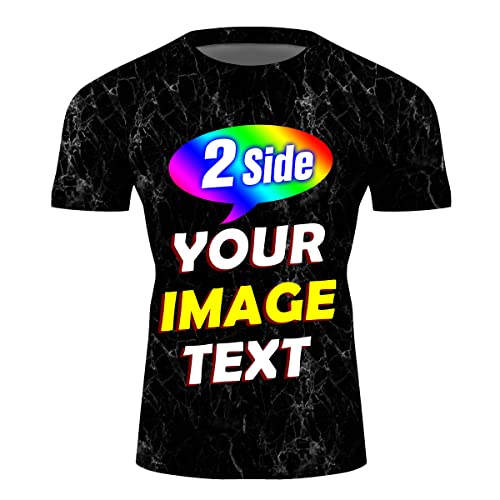 Jiu Jitsu BJJ Rash Guard—Design Your Own Compression Trainning Top Front & Back Add Your Text Black Fog