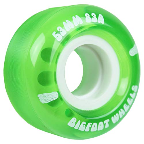 Bigfoot Skateboard Wheels 53mm 83A Soft Cruiser Filmer Wheels Green (S