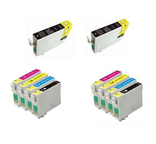 Bramacartuchos - 10 X Cartuchos compatibles NON OEM para Epson T1291-1294 ALTA CAPACIDAD, SX425W, SX435W, SX438, SX438W, SX440w, SX445W, SX525WD, SX535WD, SX620FW, Epson Workforce 7015, 7515, WF-7515, WF-7525