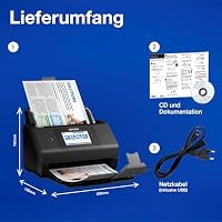 Epson Workforce ES-580W Scanner, Dokumentenscanner (scannt ohne PC, 35 Seiten BZW. 70 Bildern pro Minute, bis DIN A4, beidseitiger Scan in einem Durchgang, automatische Ausrichtung) One Size – Ansicht 5