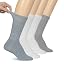 Blue Assorted - Crew (4 Pairs)