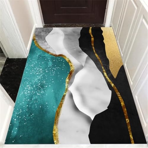 Kunsen alfombras de Salon Adornos habitacion Juvenil a Prueba de Polvo El Esquema de Color clásico de la Alfombra de área se Puede Personalizar 70X140CM