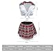 HENGBIRD SchulmäDchen Outfit Frau Sexy,Sexy KostüMe Frauen für Sex Erotische KostüMe für Damen Cosplay Damen Sexy KostüM Cosplay Sexy Damen Sissy Outfit Set Schoolgirl Outfit SchulmäDchen (M-L)
