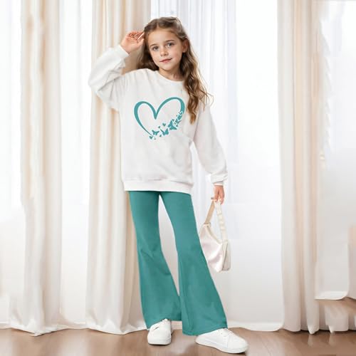 Sudadera con capucha y pantalones de manga larga para niña con estampado moderno elegante y cómodo 5
