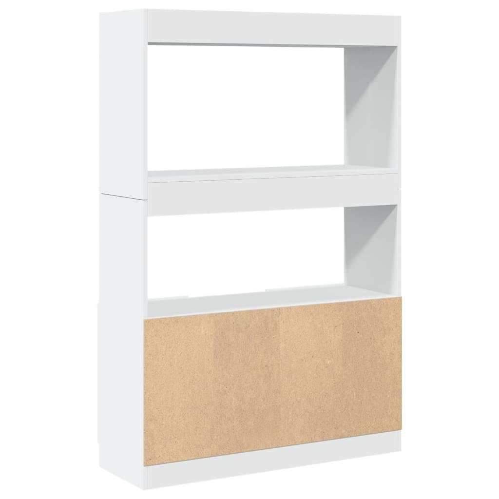 Scaffale alto bianco, 92 x 33 x 140 cm, libreria