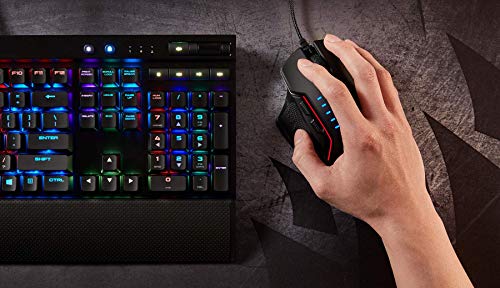Corsair Glaive RGB Mouse Ottico da Gioco, RGB Multicolore Retroilluminato, 16000 DPI, FPS, con Cavo, Alluminio