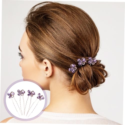 Épingles Cheveux U Forme Résistant pour Chignon Mariée sans Glisser - 2