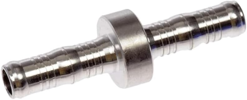 KarParts360 Air Conditioning Line Connector | Aluminum, Plastic, Steel | Barrel End 1 Type | Hose Barb Fitting Attachment End Type 1 and 2 | 1 Connection | 27 Millimeters End 1 Outside Diameter