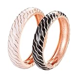 UJOY Ladies Cuff Bracelet Armreif Handmade Emaille 2 Stück Schmuck Sets