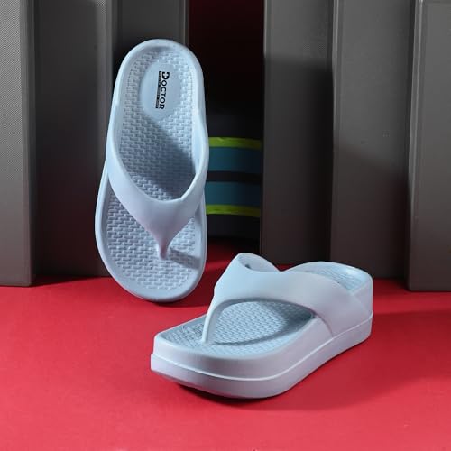 Image of DOCTOR HEALTH SUPER SOFT Women's Thick Sole EVA Flip Flops | Soft Cushioned Cloud Comfort Slippers | Lightweight Anti-Slip Open Toe Casual Sandals for Indoor Outdoor Everyday Wear