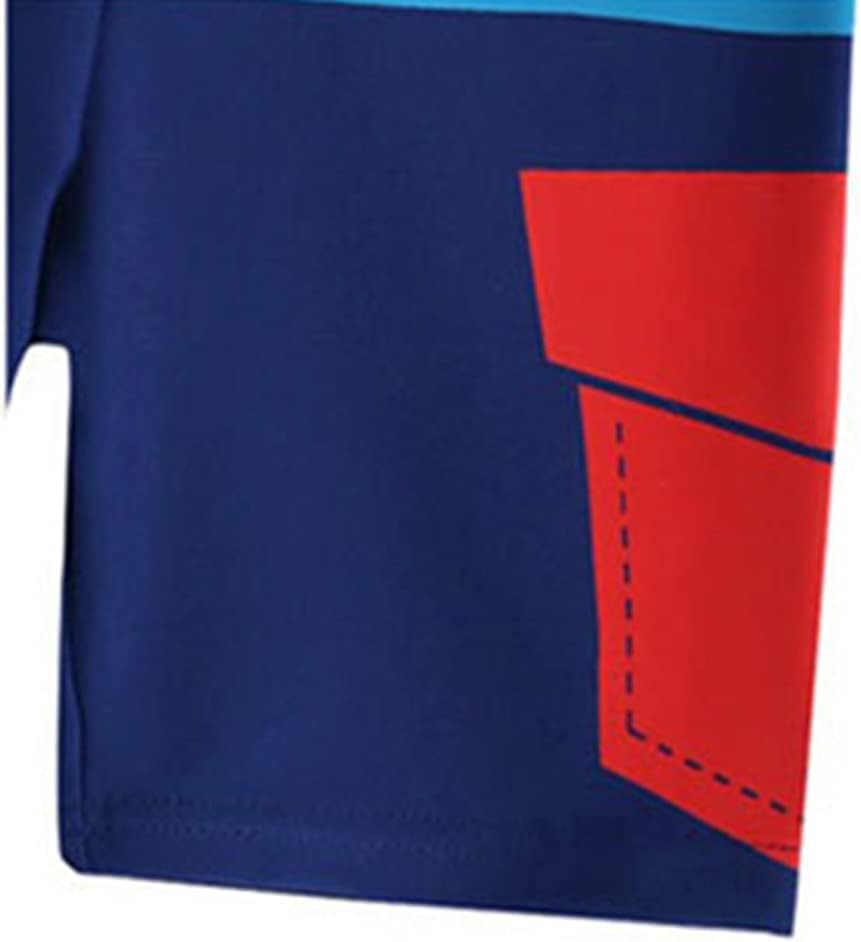 Monvecle Boys' Multi-Piece Short Sleeve Rashguard Swimming Tee Trunk Set Sunsuit UPF 50+ Protection