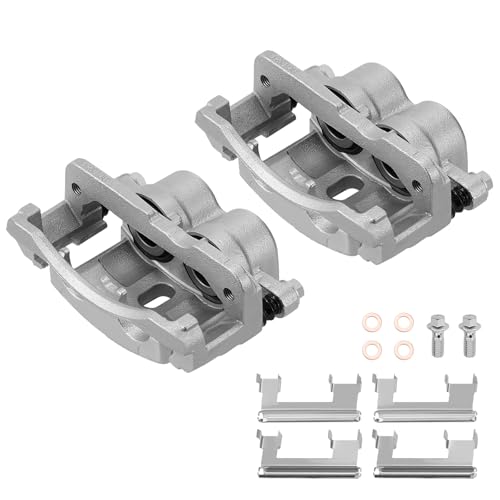 SYKRSS 2 PCS Front Brake Caliper Assembly Replaces for 18B4729 18B4728 Compatible with Chevrolet Silverado 1500 Suburban 1500 Express 1500 2500 Compatible with GMC Yukon Sierra Savana 1500 2500