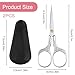 2 Pack Eyebrow Scissors for Women Small Sharp Beauty Trimmer Scissors Set with Protective Cover for Hair Cutting Beard Eyebrow Nose Facial Hair | Sewing Trimming Scissor for Embroidery Thread