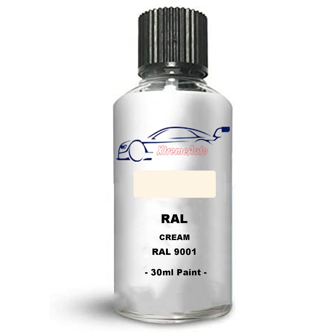 Xtremeauto Touch Up Paint Interior/Exterior RAL 9001 Cream Satin Finish Interior Scratch Repair: Wall, Cabinets, Trim, Molding, Furniture, Windows, Fascia
