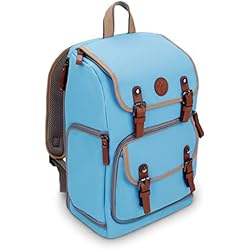 Tripode Canon T7 GOgroove Sac à Dos pour Appareil Photo Reflex Numérique avec Compartiment à Tablette, Séparateurs Modulables, Support Trépied & Housse Imperméable pour Canon, Nikon, Olympus et autres - Bleu - par
