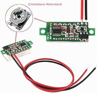 GTIWUNG 4 Stück Mini Digital Voltmeter, DC 0,28 Zoll 2-Draht Spannungsprüfer, DC 2,5-30 V Mini Digital Voltmeter Messgerät Tester Led-anzeige Verpolungsschutz und Genaue Druckmessung, 4 Farben – Ansicht 4