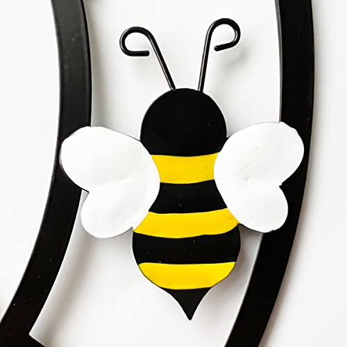Welcome To Our Hive Metal Bee Hive Spring Decor Hanging Welcome Signs Wall Decor Front Door Wreaths Bumble Bee Outdoor Indoor Outdoor Decorations 13''H #TOP3