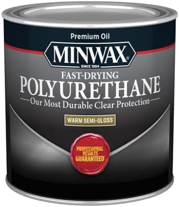 Minwax Fast Drying Polyurethane Protective Wood Finish, Clear Sem...