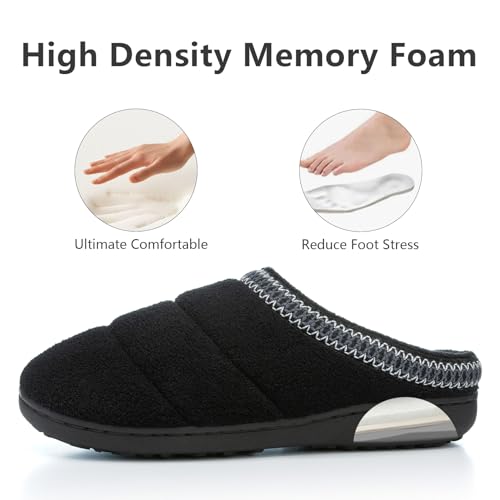 Image of GOEWY Fuzzy Slippers for Women Indoor Outdoor with Memory Foam Cozy Shoes