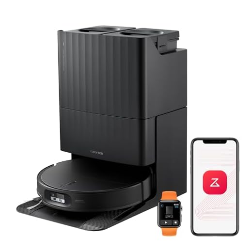 roborock Qrevo Edge 2 Saugroboter mit Wischfunktion & Hebarem Wischmopp, 25.000 Pa, Anti-Tangle, ultraflach 7,98 cm, 80 °C Heißwasser-Moppwäsche, FlexiArm-Technologie, AI-Hinderniserkennung(Schwarz)