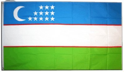 Drapeau Ouzbékistan - 60 x 90 cm