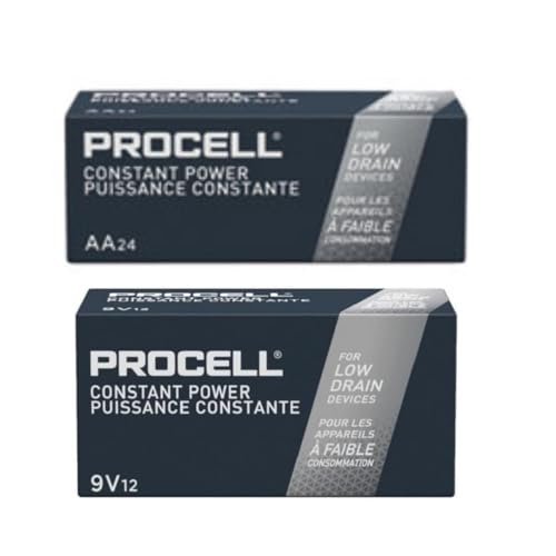 Duracell Procell AA 24 Pack 9 Volt Batteries Pack of 12