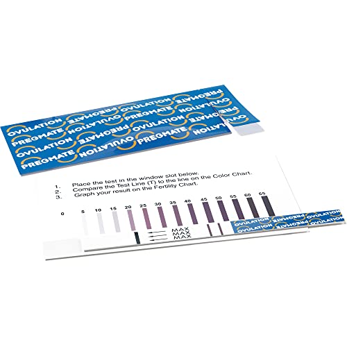 Pregmate 50 Ovulation Test Strips with Numerical LH Result Quantitative Predictor Kit (50 Count)