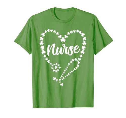 Estetoscopio Shamrock Lucky Nurse Nursing Patricks Day Camiseta