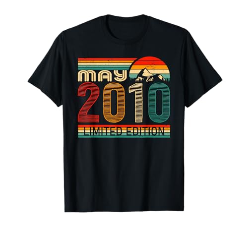 May 2010 Limited Edition Classic 2010 Year Vintage Birthday Camiseta