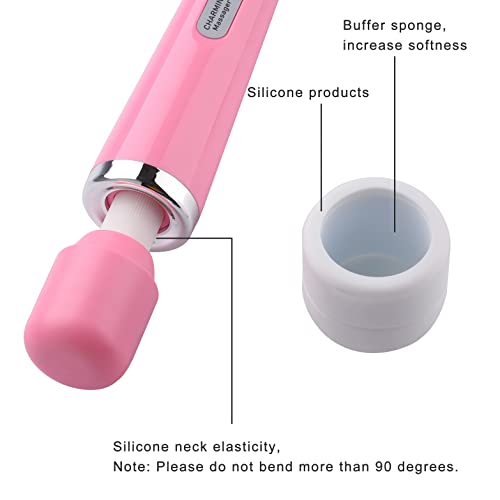 Image of CHARMING Wired Powerful Handheld Back Massager with Strong Vibrations, Personal 10 Speeds Therapy Massager for Sports Recovery, Muscle Aches, Body Pain (Pink)
