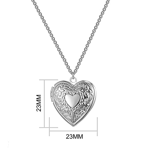 Philip Jones Silver Plated Heart Locket #TOP6