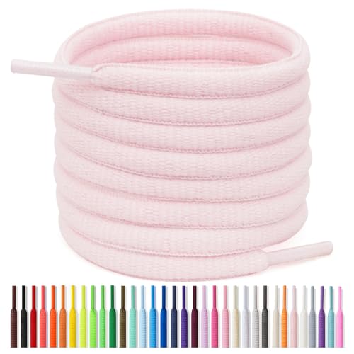 Image of Handshop 1 /4 inch Oval Athletic Shoelaces 24 inch-72 inch in 22 Colors Half Round Shoe Laces