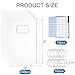 Yoption 240 Pcs Embroidery Floss Cross Stitch Bag Organizer, 240 Blank Stickers, 2 Rings and 1 Marker, DIY Craft Embroidery Sewing Storage