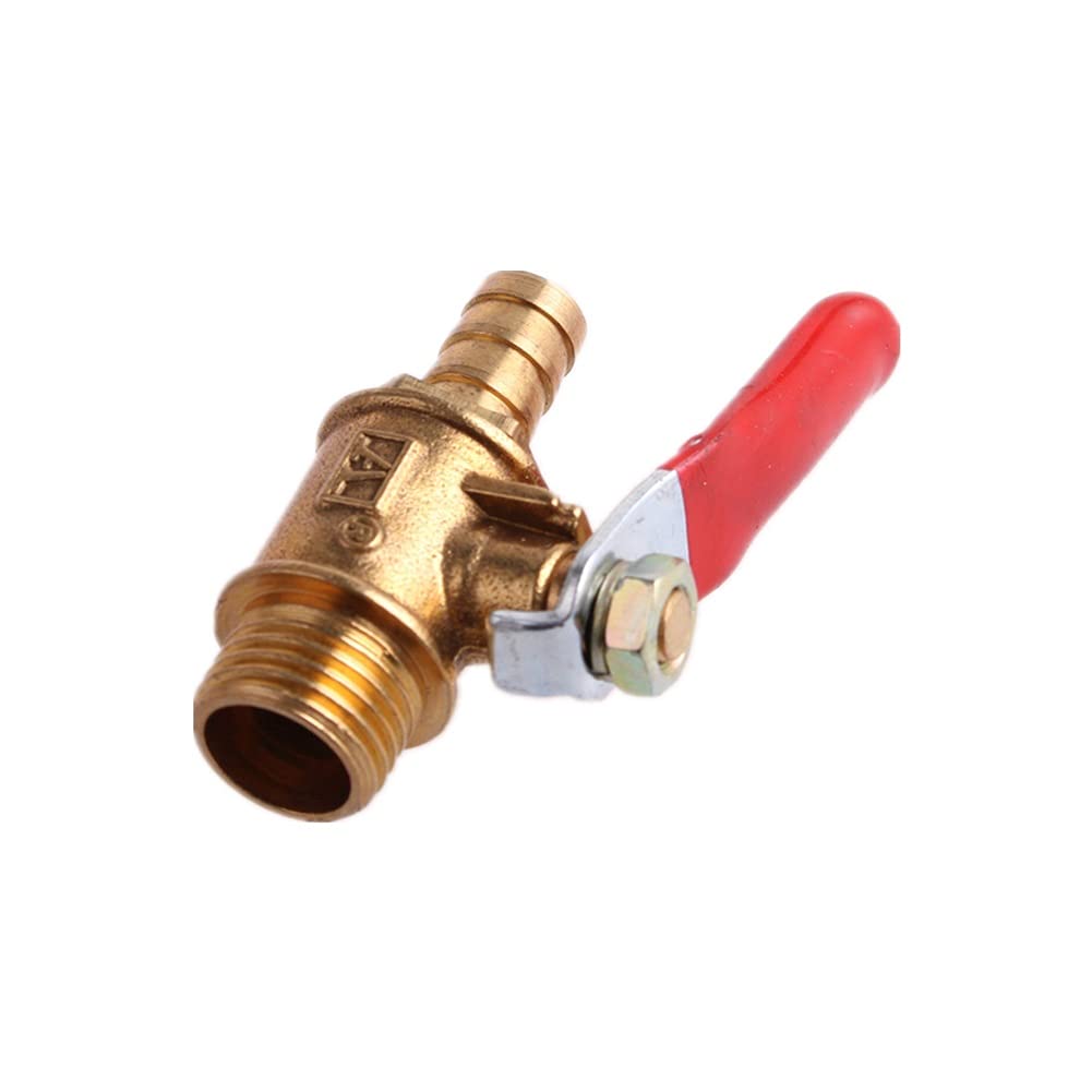 Vanne à boule en cuivre 12mm raccord mâle haute résistance pour tuyauterie