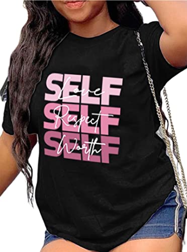 Hilinker Women's Funny Graphic Tees Casual Loose Summer Cute Tops Short Sleeve T Shirts