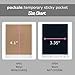 Pocksie Temporary Sticky Pockets 6 pcs Beige Soft Cotton with Adhesive to Stash Cards in Leggings, Bag, Cardigan