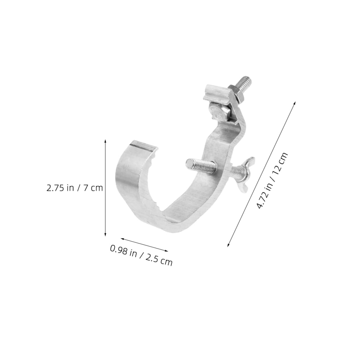 ERINGOGO 4Pcs Heavy Duty Truss Clamp Hooks for Stage Lighting Fixtures Light Hooks for LED Moving Head Security Lights Skid Design for Stability Safety