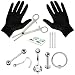 BodyJ4You Professional Piercing Kit Stainless Steel 14G 16G 18G Belly Button Nipple Lip Nose Jewelry