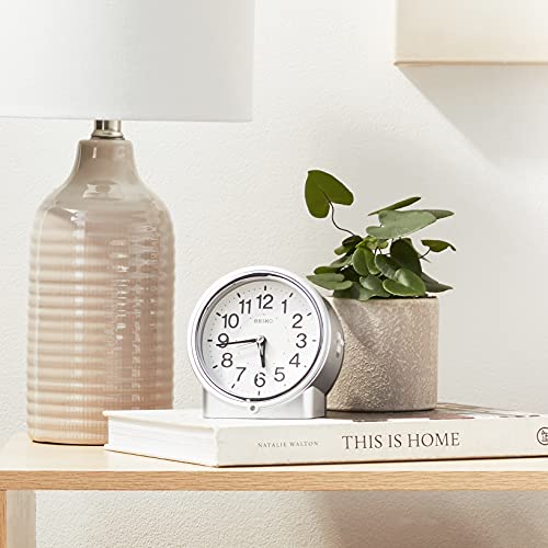 Seiko 5" Bedside Alarm Clock With Dial Light, Beep & Snooze #TOP4
