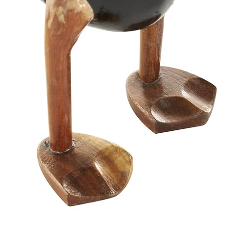 Set de 3 estatuas decorativas de madera negra, 16, 14 y 11 pulgadas miniatura 6
